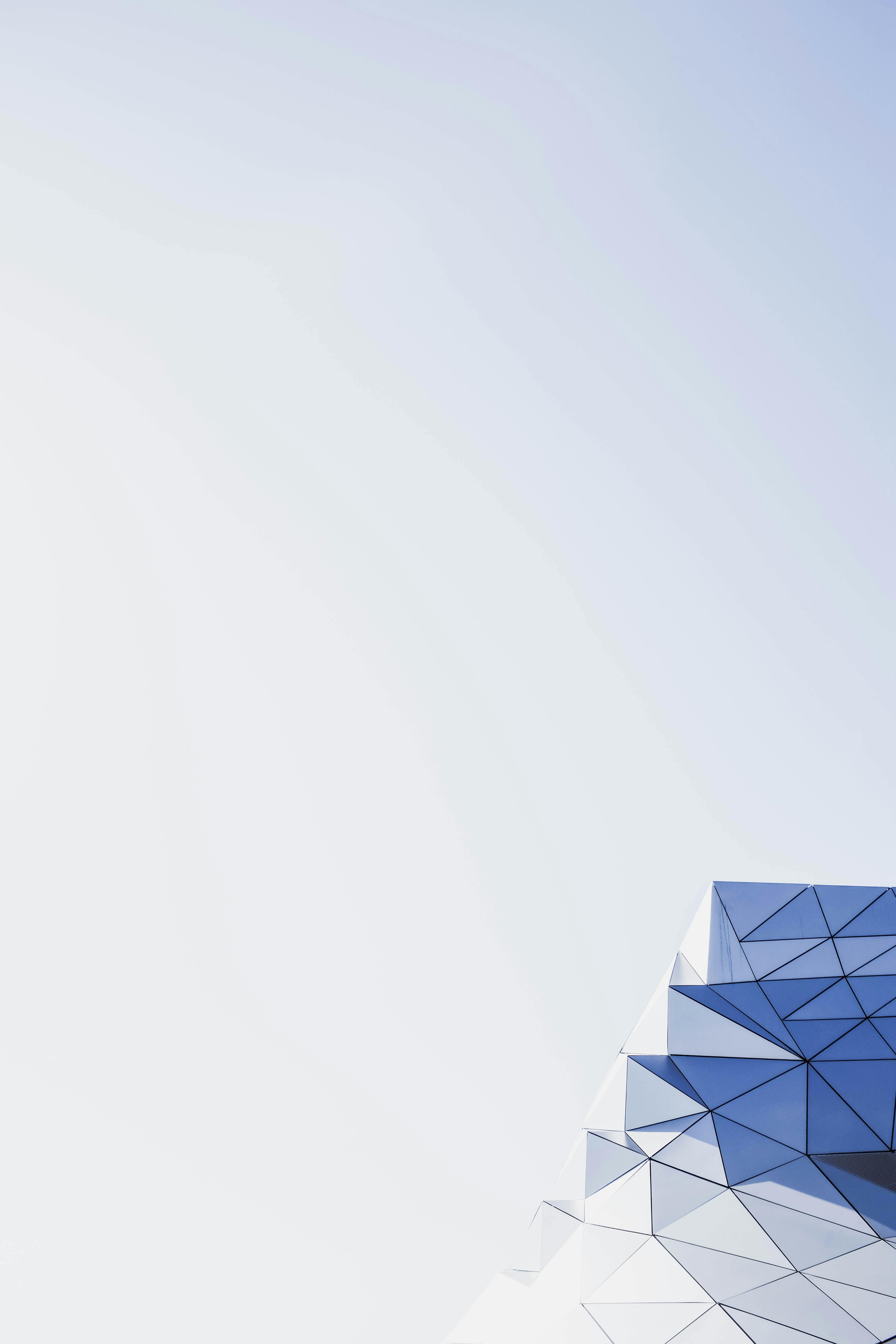 Geometric detail of a contemporary architectural facade